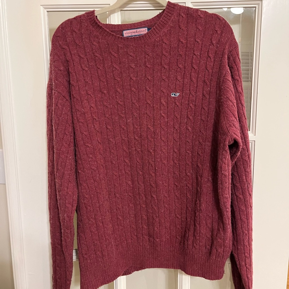 Vineyard vines mens red sweater